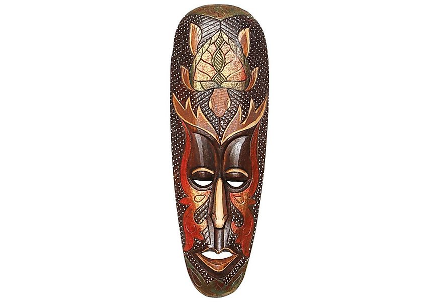 Wogeka Wanddekoobjekt Wand-Maske Gold Schildkröte 50 cm zum aufhängen Afrik günstig online kaufen