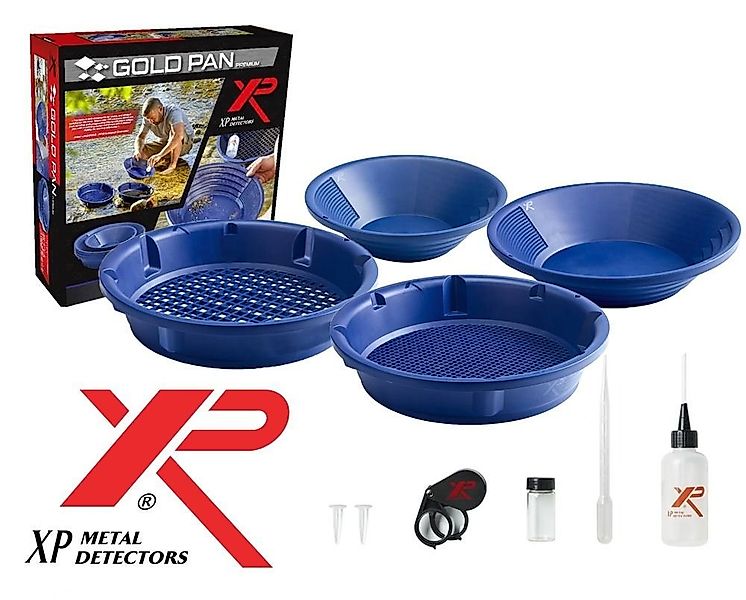 XP Metalldetektor Goldwaschpfannen-Set 10-teilig günstig online kaufen