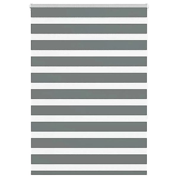 vidaXL Doppelrollo Dunkelgrau 115x150 cm Stoffbreite 110,9 cm Polyester 401 günstig online kaufen