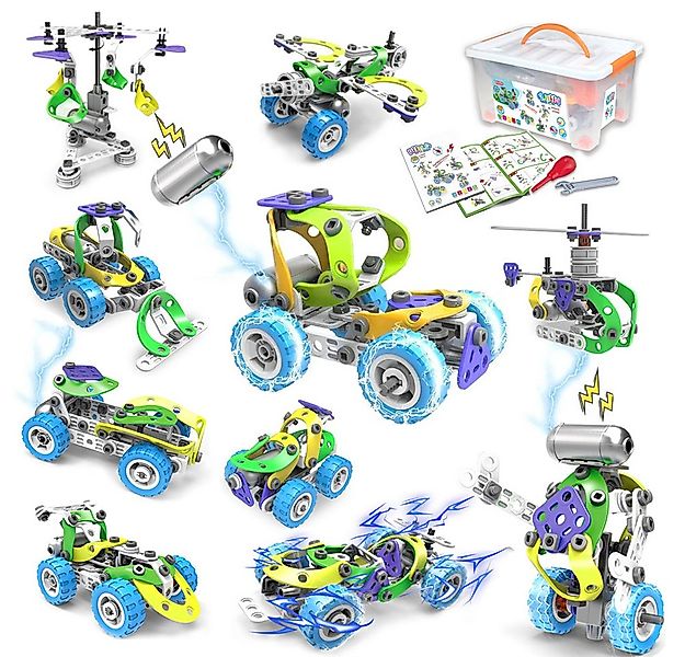 DINO SONO Elektrisches Konstruktionsspielzeug 10in1 Bauspielzeug für Kinder günstig online kaufen