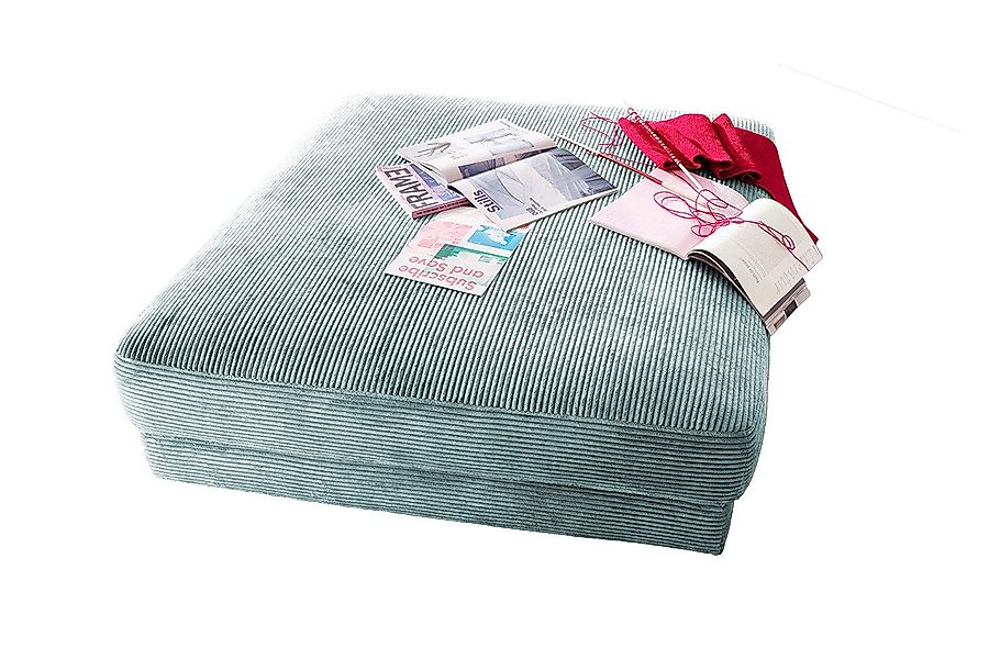 KAWOLA Hocker MADELINE, Big Hocker Polsterhocker günstig online kaufen