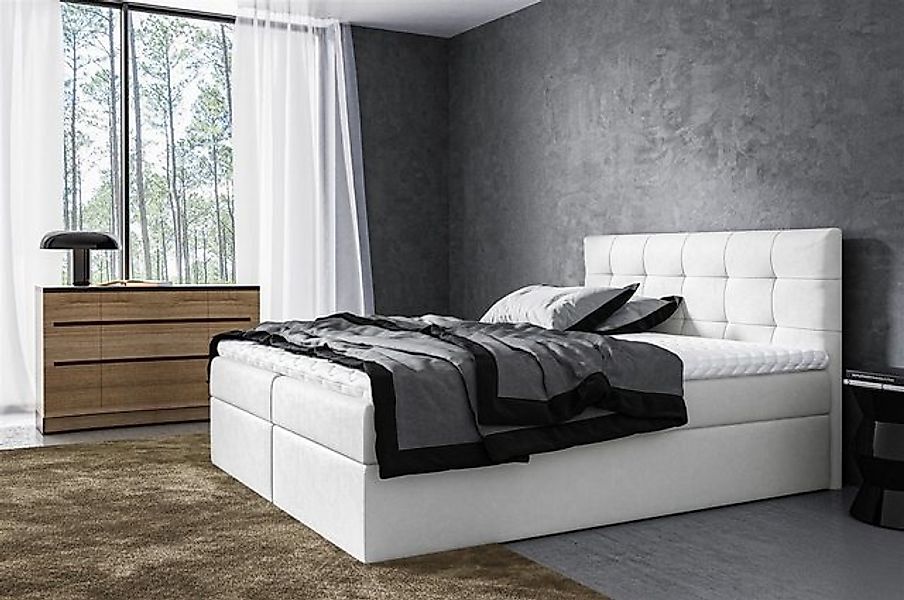 Fun Möbel Boxbett Schlafzimmerbett VIDE XL Überlänge in Stoff Jamin oder Ku günstig online kaufen