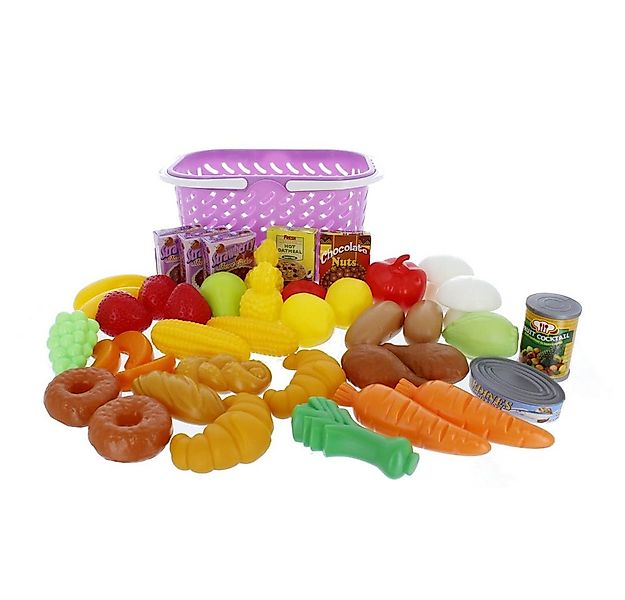 Besttoy Spielküche Einkaufskorb - Spielzeug-Lebensmittel - 40 Teile günstig online kaufen