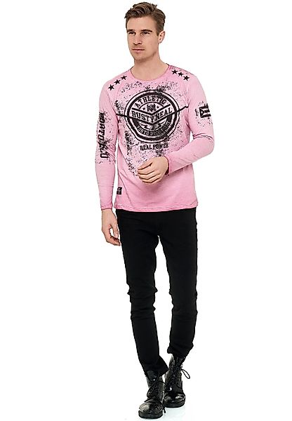 Rusty Neal Langarmshirt, mit lässigem Print günstig online kaufen