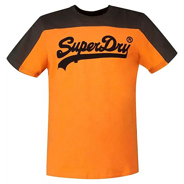 Superdry Vintage Logo Ac Colourblock Kurzarm T-shirt XL Spiced Orange günstig online kaufen
