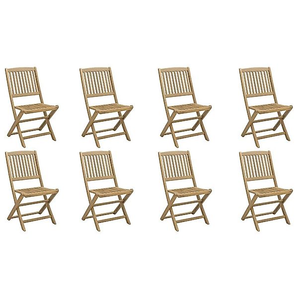 vidaXL Gartenstuhl Gartenstühle 8 Stk. Klappbar günstig online kaufen