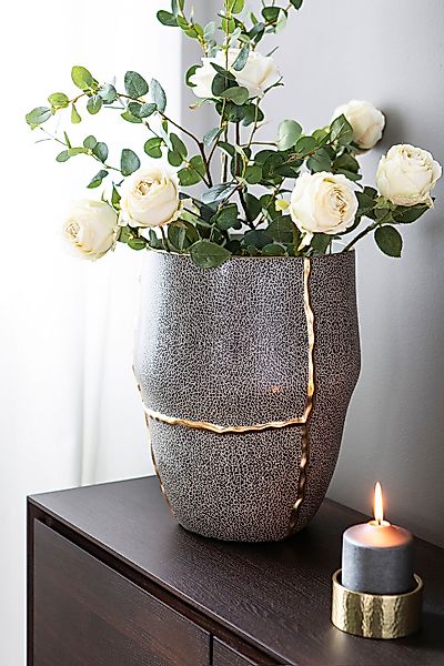 Fink Tischvase "FAVORA", (1 St.), Porzellanvase, in lederähnlicher Optik, H günstig online kaufen