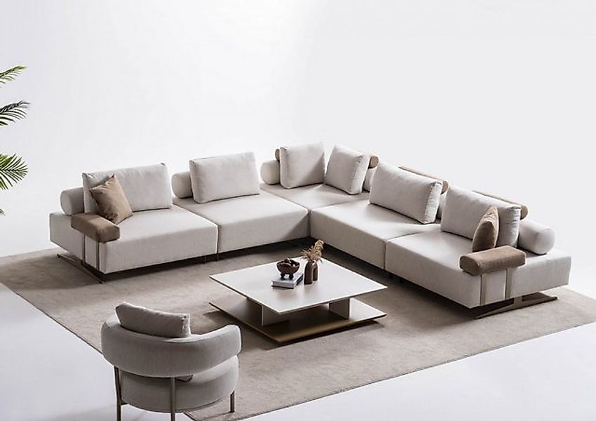 Viva Möbel Sofa VERONA, L320 x R320 cm, Modular, verstellbare Rückenlehne, günstig online kaufen