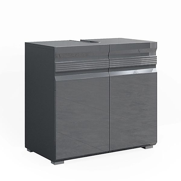 Vicco Waschbeckenunterschrank Fredd, Anthrazit Hochglanz, 60 x 56 cm (1-St) günstig online kaufen