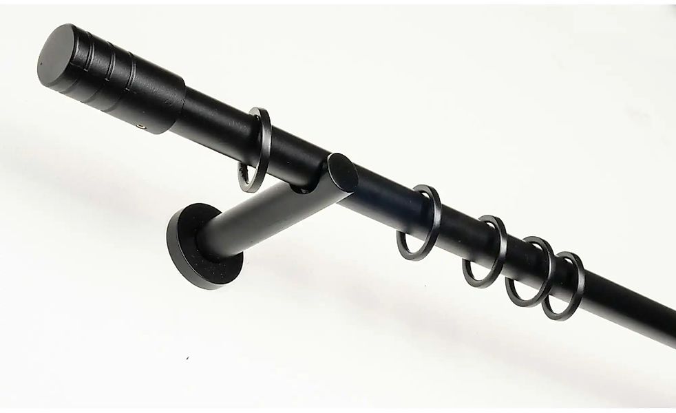 Mydeco Teleskopgarnitur rillcube   ¦ schwarz ¦ Stahl ¦ Maße (cm): B: 210 H: günstig online kaufen