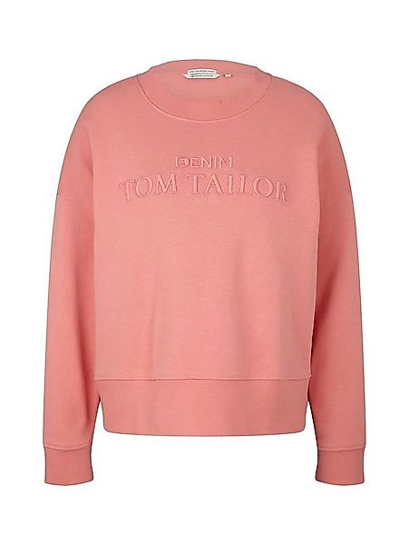 TOM TAILOR Denim Strickpullover OVERSIZED LOGO aus Baumwolle günstig online kaufen