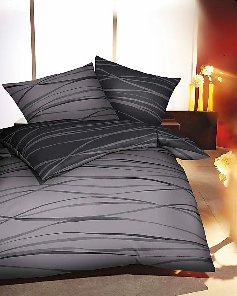 Kaeppel Wendebettwäsche "Motion" 2 Stk. tlg. Mit feinen Wellenlinien günstig online kaufen