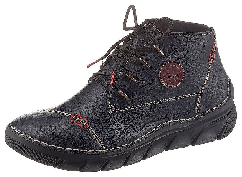 Rieker Schnürboots mit aufwändigen Kontrastnähten günstig online kaufen