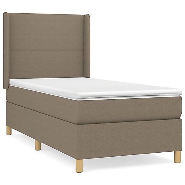 vidaXL Boxspringbett mit Matratze Taupe 80x200 cm Stoff1377831 günstig online kaufen