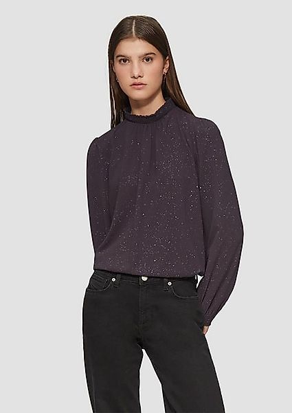 QS Langarmbluse Leicht strukturierte Bluse mit günstig online kaufen