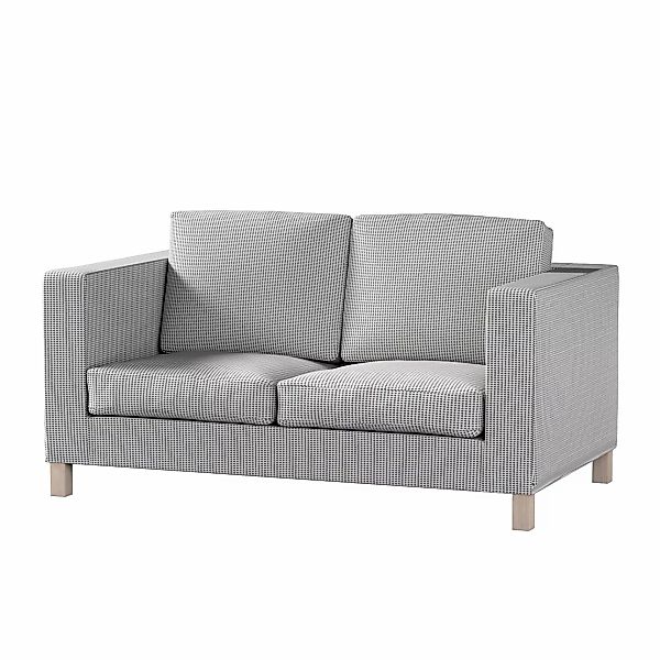 Bezug für Karlanda 2-Sitzer Sofa nicht ausklappbar, kurz, schwarz-beige, 60 günstig online kaufen