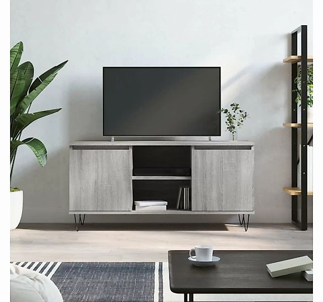 furnicato TV-Schrank Grau Sonoma 104x35x50 cm Holzwerkstoff günstig online kaufen