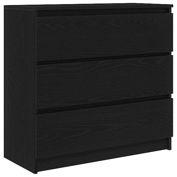 vidaXL Sideboard Sideboard Schwarz Eichen-Optik 80x35x76 günstig online kaufen
