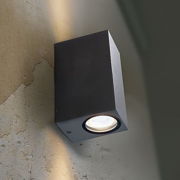 HEITRONIC Außen-Wandleuchte "Ambos" GU10 Wandlampe, Außenleuchte, Lichtaust günstig online kaufen