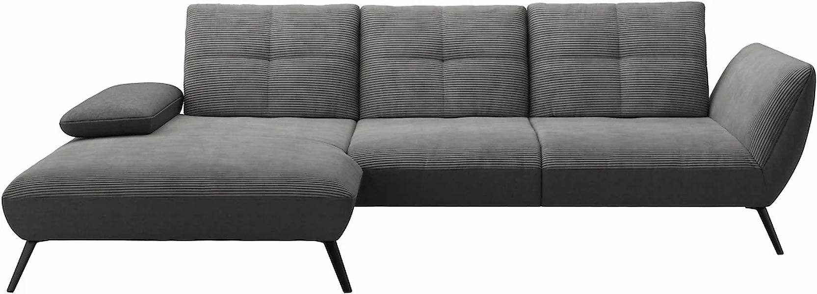 PLACES OF STYLE Ecksofa »Mikado L-Form« inkl. Sitztiefenverstellung und Arm günstig online kaufen