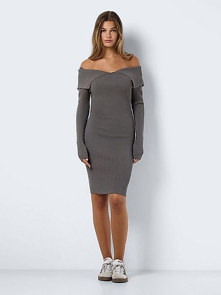 Noisy may Shirtkleid Mini-Länge schulterfrei Rippstrick (knielang) NMJULIET günstig online kaufen