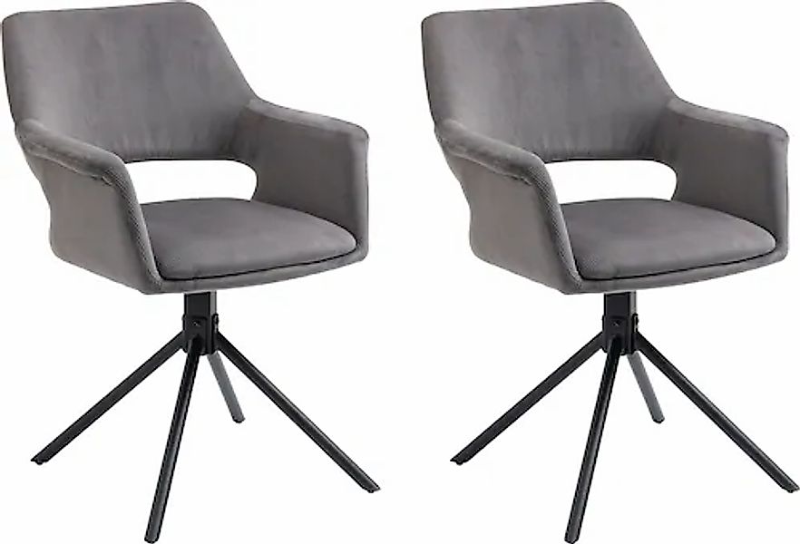byLIVING Esszimmerstuhl »Elenore« (Set) 2 Stk. Cord 360 Grad drehbar günstig online kaufen