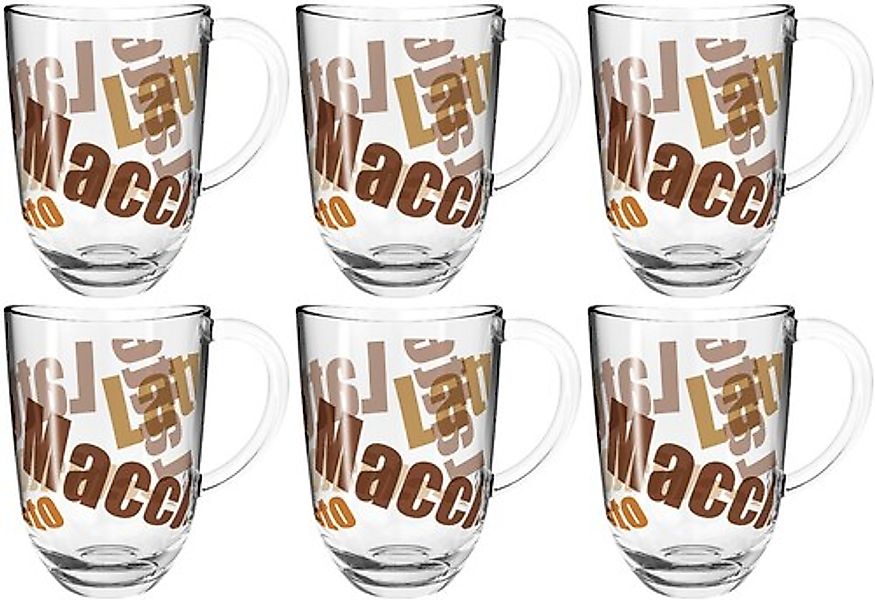 LEONARDO Latte-Macchiato-Tasse »NAPOLI«, (Set, 6 tlg.), Latte Macchiato-Tas günstig online kaufen