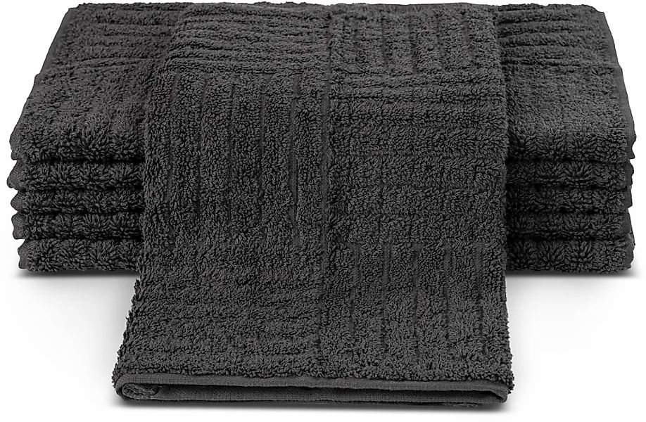 ROSS Gästehandtücher "CARRE" 100% Baumwolle, Rippenstruktur, große Farbausw günstig online kaufen