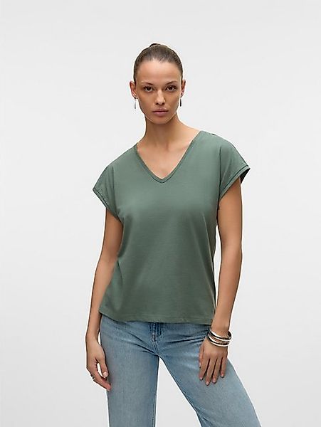 Vero Moda Kurzarmshirt VMLUNA SS V-NECK TEE JRS NOOS günstig online kaufen