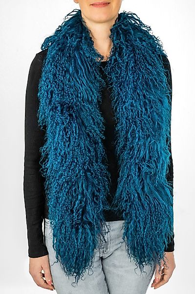 LIRA Deko Wollschal 100 % Lammfell Damen BOA Tibetlamm Schal mongolischer S günstig online kaufen
