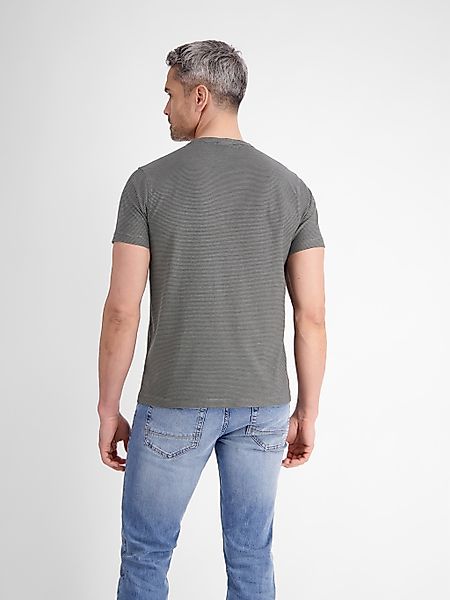 LERROS Henleyshirt "LERROS Herren Serafino-Shirt, gestreift" günstig online kaufen