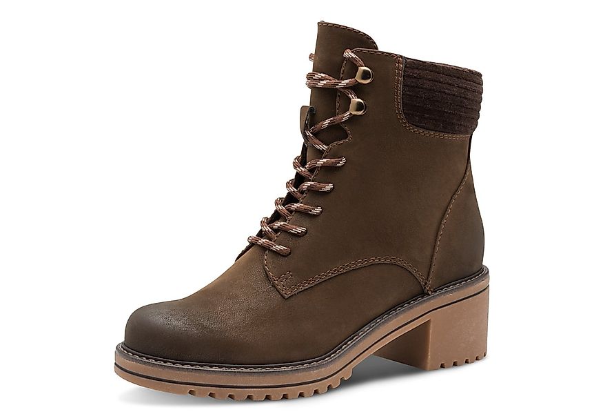 MARCO TOZZI Winterstiefelette, Blockabsatz, Schnürboots, Winterboots mit Ha günstig online kaufen