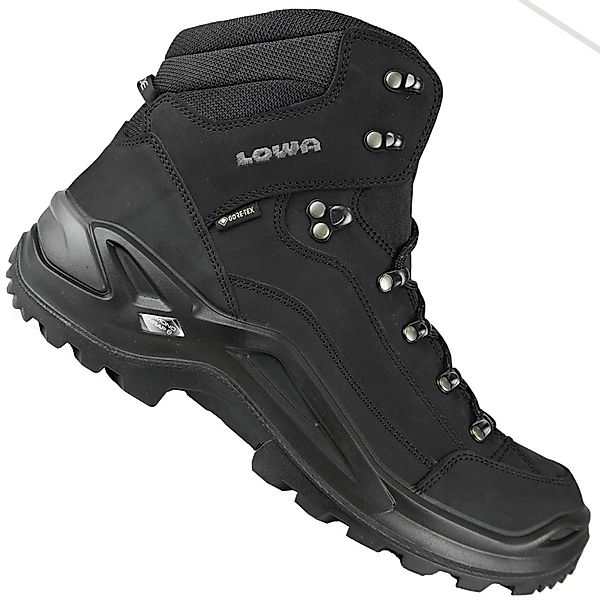 Lowa Renegade Mid GTX (All-Terrain, Nubukleder, wasserdicht) tiefschwarz Wa günstig online kaufen