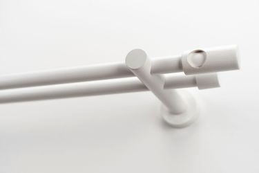 GARESA Gardinenstange "PANDRI" Ø 20 mm 2 läufig-läufig Wunschmaßlänge Vorha günstig online kaufen