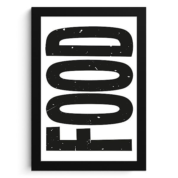 MuchoWow Poster Lebensmittel - Schwarz - günstig online kaufen