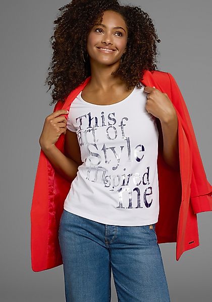 Laura Scott T-Shirt sehr figurbetont, mit günstig online kaufen