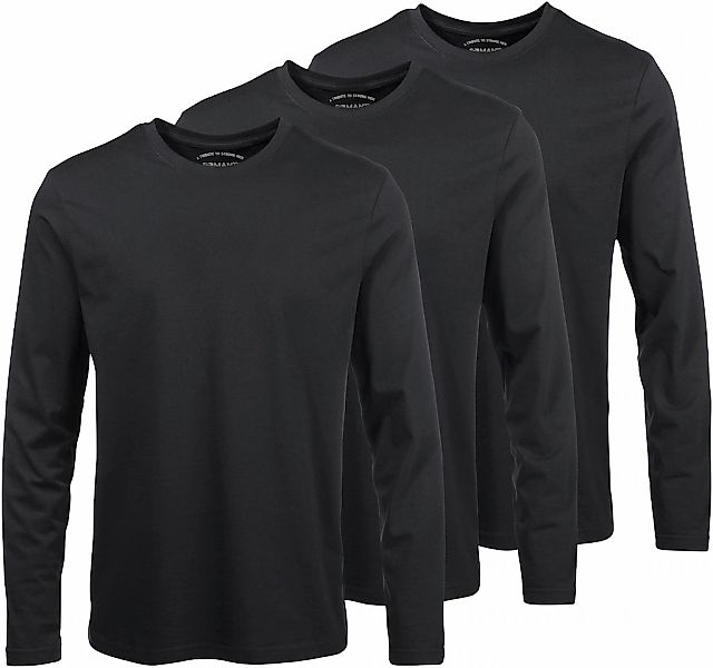 Mans World Langarmshirt "neue Farbe ", (3er-Pack), Langarm, unifarben, aus günstig online kaufen