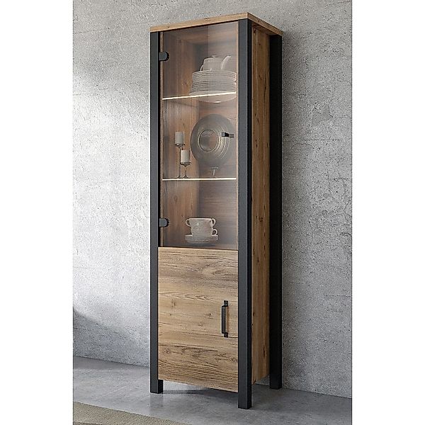 Lomadox Vitrine ORADEA-83 Appenzeller Fichte Nb. günstig online kaufen
