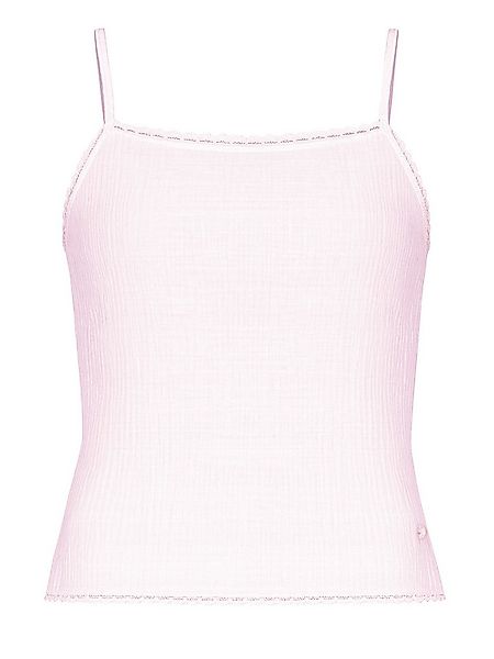 SASSYCLASSY T-Shirt Musselin Pyjamatop mit Spitzenborte für Damen Leichtes günstig online kaufen