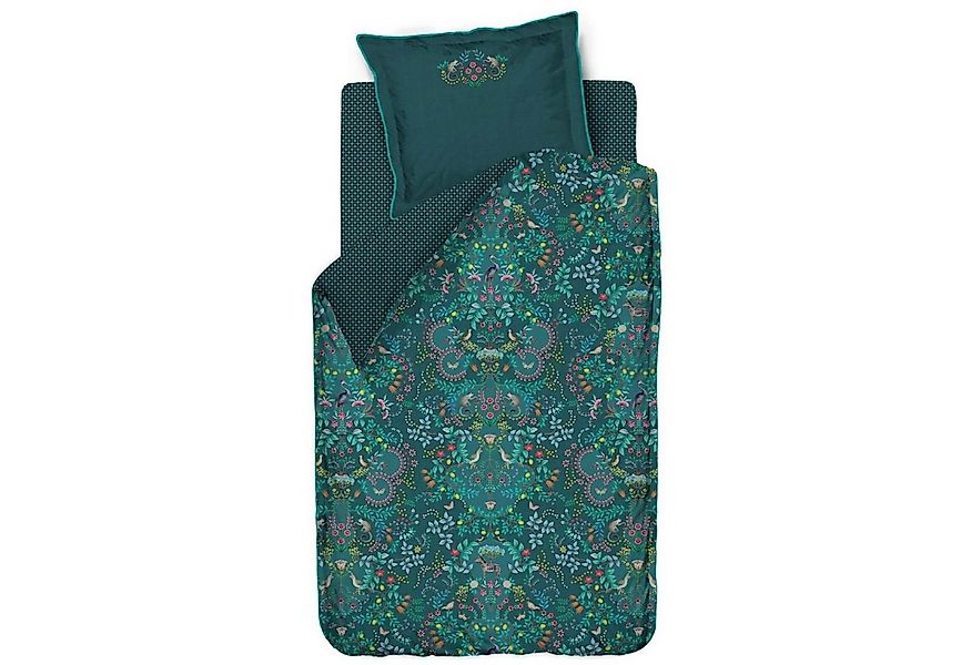 PiP Studio Bettwäsche Forest Findings Grün, Perkal, 2 teilig, Schmetterling günstig online kaufen
