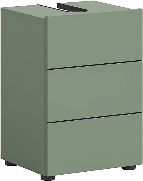 welltime Waschbeckenunterschrank "BIEL, Breite: 38 cm, 1 Tür, 2 Fächer, Sip günstig online kaufen