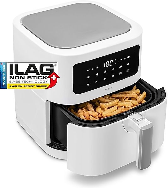 Medion® Heißluftfritteuse »MD11740 E40 XL, Nutzinhalt 5,2 L; Korb in Korb«, günstig online kaufen