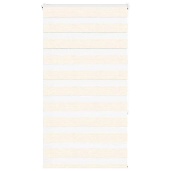 vidaXL Doppelrollo Marmorbeige 80x150 cm Stoffbreite 75,9 cm Polyester 4014 günstig online kaufen