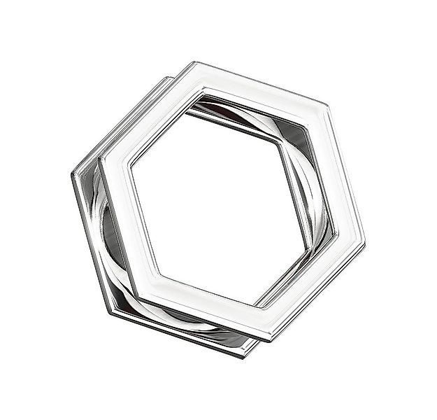 Taffstyle Plug Flesh Schraub Tunnel Hexagon Silber 4mm, Ohrpiercing Ohr Ear günstig online kaufen