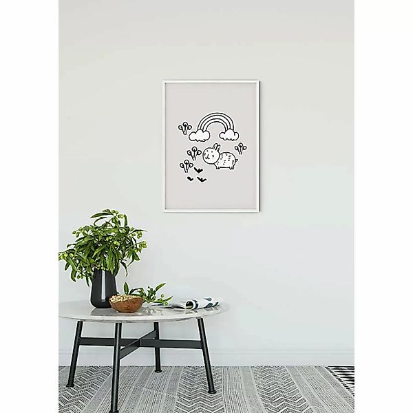 Komar Wandbild Scribble Bunny 50 x 70 cm günstig online kaufen