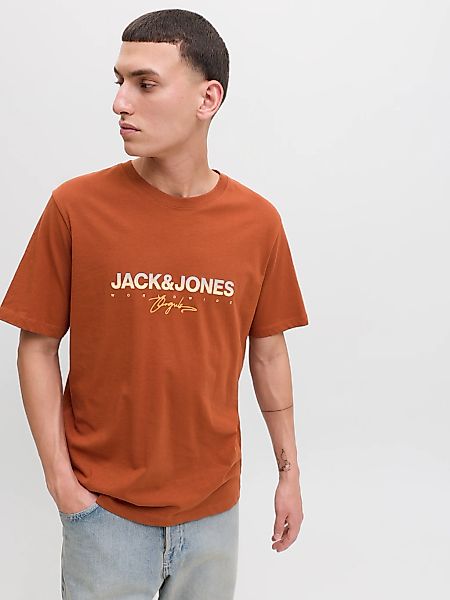 Jack & Jones Print-Shirt "JORCANGGU TEE SS CREW NECK FST", mit Logoprint günstig online kaufen