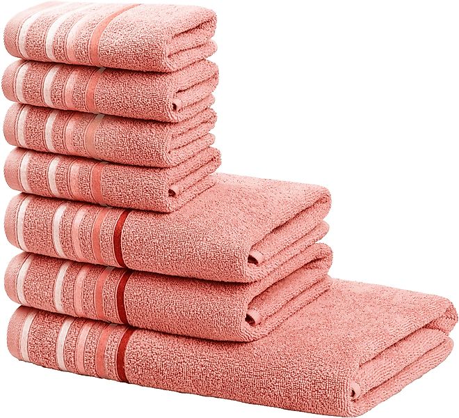 my home Handtuch Set "Niki, Duschtuch, Handtücher und Gästetücher" Set Walk günstig online kaufen