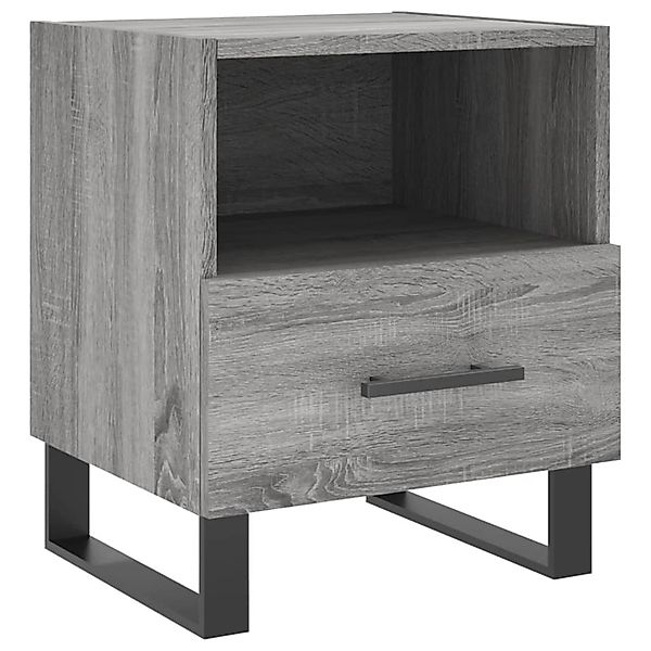 vidaXL Nachttisch Grau Sonoma 40x35x47,5 cm Holzwerkstoff 827496 günstig online kaufen