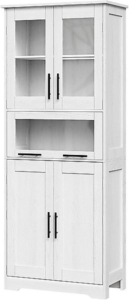 GarveeMore Küchenbuffet mit 5 Türen & 2 verstellbaren Regalen,60x30x170cm M günstig online kaufen