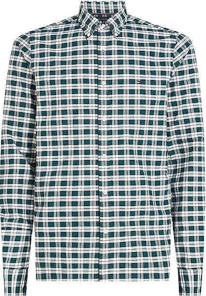 Tommy Hilfiger Oxford Hemd Karos Grün - Größe M günstig online kaufen
